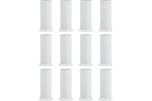 ibasenice Cubierta de Base de Lámpara de Araña- 12 Piezas Estilo Europeo Candelabro de Cristal Candelabro de Vela con Bridas Fundas de Casquillo de Candelabro Base DE Candelabro