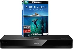 PANASONIC BUNDLE Panasonic DP-UB820 MULTIREGION for DVD Blu-ray Player Bundle with Blue Planet 2 Ultra HD 4K Blu-ray Disc