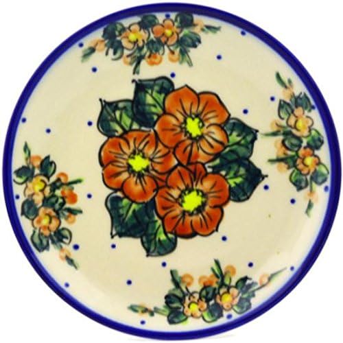 Ceramika Bona H1952G Polish Pottery Ceramic Plate Hand Painted, 7-Inch