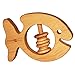 Organic Baby Rattles Fish Rattle made of 100 % Organic Linseed Oil Naturally Soothing Organic Rattle for 3 Month Year Old Baby