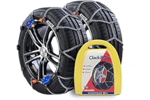 2PARTS Catene da Neve per Auto OMOLOGATE E Certificate TÜV - ÖNORM GR.110 per Pneumatici Misura 215/50 R17