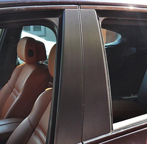 6x carbon black door trim panel, B pillar door, suitable for your vehicle