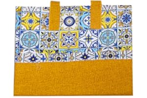 Russo Tessuti Copriforno Copri Forno Cucina Imbottiti Fantasia Vietri Amalfi Bottoni