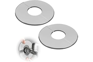 LuLiyLdJ Copri Tubi, rubinetti a Scatto, Tubo dell'Acqua, Foro a Parete, Foro a Parete, Copertura brutta, Copertura per Tubi, Collare, Anello per Tubo da 42 mm, 2 Pezzo