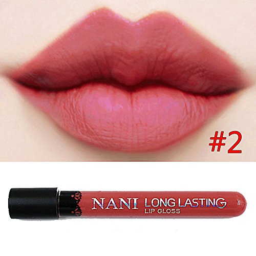 Neverland Waterproof Liquid Makeup Lip Pencil Matte Lipstick Lip Gloss Super Long Lasting 2#