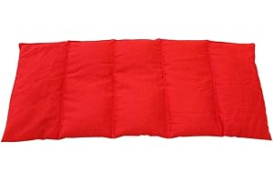 FRANZIS NÄHSTUBE Cherry Pit Cushion 50x20cm Red Grain Pillows 100% Cotton for Heat and Cold Therapy Heat pad Suitable for microwaves
