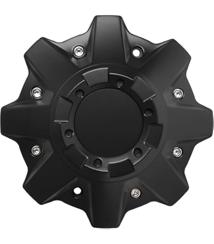 Fuel Wheels Black Center Cap – Fits 5-Lug & 6-Lug Wheels, Matte Finish (Part 1001-63-B)