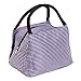 Uxcell Lady Stripe Pattern Cosmetic Bag Makeup Pouch Holder Case Purple RS.1582.00