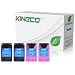 Produktbild 4 Kineco Tintenpatronen kompatibel zu HP 62XL für HP Envy 5540 5600 Series, 7600 Series, Officejet 8000 Series - Schwarz je 12 ml, Color je 11,5 ml