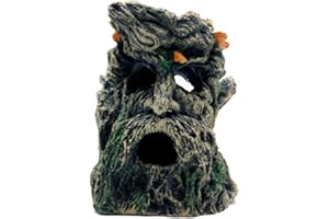 JXCBXJ Decorazione per tronco di albero per acquario, decorazione per acquario, per piccoli pesci, gamberetti, lucertola, geco, rettile.