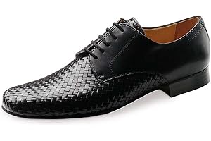 Werner Kern Hommes Chaussures de Danse 28018 - Cuir Noir - 2 cm Ballroom