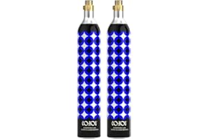 TWO PACK CO2 YOU Gas Cylinder (SCREW IN) 60 Litre for Home Carbontators - Check Your Compatibility Below