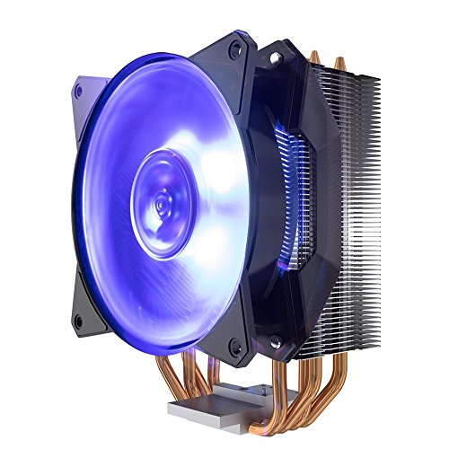 Cooler Master MasterAir MA410P RGB - Ventiladores de CPU  4 Heatpipes  1 x MasterFan AB 120 RGB Ventilador  LED RGB  MAP-T4PN-220PC-R1