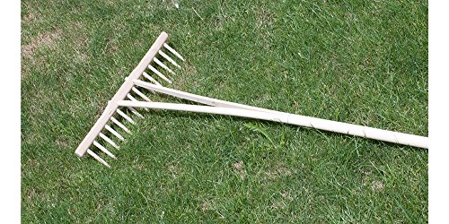 Traditioneller Vollholz-Rechen ‚Holzer‘- Handwerksqualität aus Österreich B52cm-15 Z inken - 7