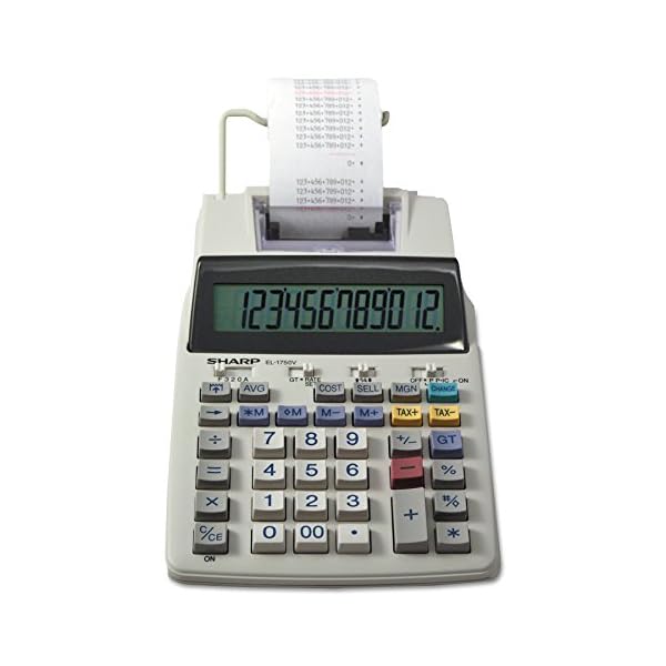 Sharp EL1750V calculator - calculators (Pocket, Printing calculator, White, AAA, 149.8 x 50.8 x 231.1 mm)