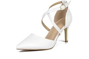 Hoefirm Damen Pumps High Heels Sexy Riemchenpumps Elegante Schuhe mit Absatz Stiletto Spangenpumps