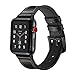 Produktbild Kobwa Apple Uhrenarmband 42 mm und 38 mm, echte Leder iWatch Ersatz Band mit weichem Silikon für Apple Watch Serie 3 Serie 2 Serie 1 Sport und Edition