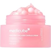 medicube Capsule Cream with Salmon DNA PDRN Pink Collagen | Lightweight Moisturizing Cream with PDRN and Niacinamide, Improve