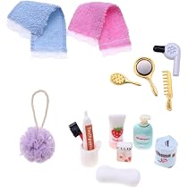 Set di cucchiai da 4 pezzi in miniatura per casa delle bambole