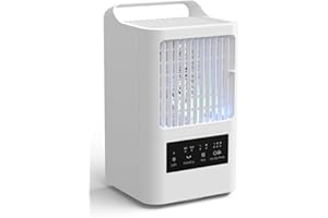 OMISOON Condizionatore Portatile 800 ml, Raffreddatore d'aria 4-in-1, 3 Velocità, 120° Oscillazione, Camera da l'ufficio