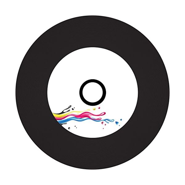 Primeon CD-R 80Min/700MB/52x Cakebox (50 Disc), Black-Vinyl-disc Surface, Inkjet Printable – Bild 3