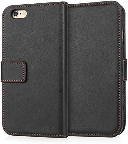 Yousave Accessories iPhone 6 Case Black PU Leather Wallet Cover