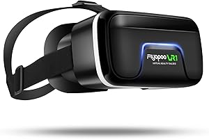 FIYAPOO Gafas de realidad virtual 3D, juegos 3D HD, películas de alta definición y de espectro de gafas de 4,7 pulgadas, VR 3D compatibles con 3D hasta virtual con smartphones Android y iPhone de 6,6