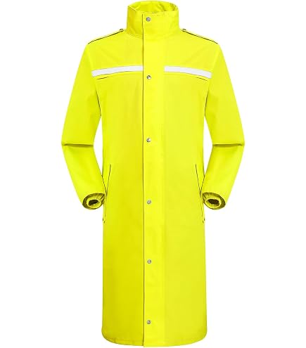Manteau De Pluie Long Imperméable Homme/Femme - Capuche, Coupe-Vent - Pour Randonnée, Voyage, Pêche - 9