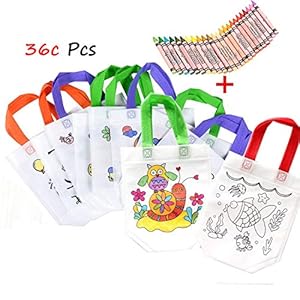 Lote 12 DIY Graffiti Bolsas para Colorear Ideal para +24 lápices de graffiti inofensivo de la salud de los de cumpleaños, comuniones, colegios, guarderías y celebraciones.