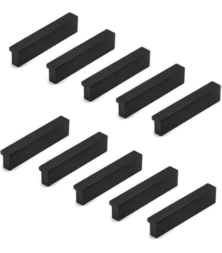 Maniglia A L Per Mobili In Alluminio - Nero, Diverse Misure Da 200mm Per Armadi E Cassetti - Foto 6