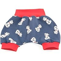 Kurze Baby Hose Größe 86/92 Mitwachshose Pumphose Motiv: Dalmatiner