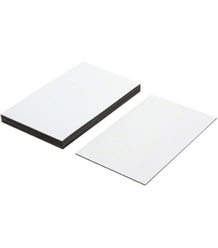 TMS Magnetic Labels Dry Erase | Reusable White Magnets With Dry Wipe