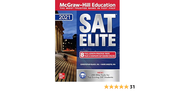 Mcgraw Hill Education Sat Elite 21 Black Christopher Anestis Mark Amazon De Books