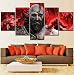 Produktbild HIMFL Leinwanddruck God of War Kratos Spiel Bilder Poster 5 Panel Wandbilder Modern Kunstwerk Für Ihr Zuhause/Büro,B,20×35×2+20×45×2+20×55×1