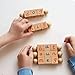 Price comparison product image Kenley Reading Blocks & Numbers Jigsaw Puzzle - Montessori Materials Educational Learning Toys for Children 3 4 5 Years - ABC Alphabet Letter & Counting Number Wooden Game for Nursery & Reception Kids