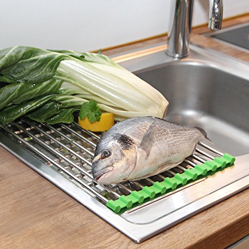 Tischdeckenshop24 Abtropfgestell Flexi Edelstahl Klappbar Fr Kche Und Geschirr