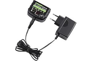 iPrize Caricabatterie litio 18V/20V, compatibile per batterie al litio Black & Decker caricabatterie BL1518 BL2018 BL2018-XJ LBXR20 LBXR20-OPE LBX20 LBX4020 LBXR2020-OPE