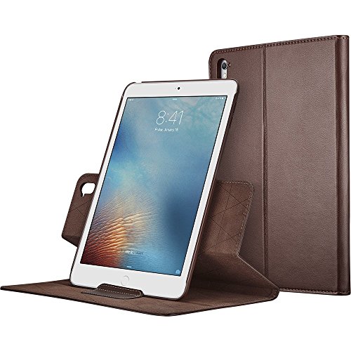 iPad Pro 9.7 Hülle, ESR® Intelligent Bildserie Unternehmen Stil PU Ledertasche mit Haspe mit Auto aufwachen / Schlaf Funktion Schutzhülle für iPad Pro 9.7 Zoll (Braun)