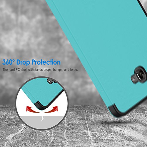 Galaxy Tab A 10.1 Hülle, JETech Slim-Fit Smart Hülle Schutzhülle Tasche für Samsung Galaxy Tab A 10.1″ (SM-T580 / T585) Tablet mit Einschlaf / Aufwach Funktion (Blau) - 6