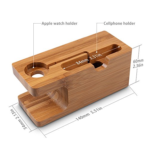 Fullmosa Apple Watch Stand Madera y Bamb Soportes de Carga Soporte Docking Station Soporte para Cradle para iPhone y Apple Watch Series1 Series 2 reviews Fullmosa Apple Watch Stand Madera y Bamb Soportes de Carga Soporte Docking Station Soporte para Cradle para iPhone y Apple Watch Series1 Series 2