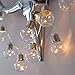 Produktbild Wokee Lichterkette-4 Meters Globus Schnur Licht mit 10 Glühbirnen-Lichterkette Glühbirne Runde Kugel Lichtanordnung Outdoor Garten Licht Innen/Außen Hängendes Licht String für Patio, Café Bars