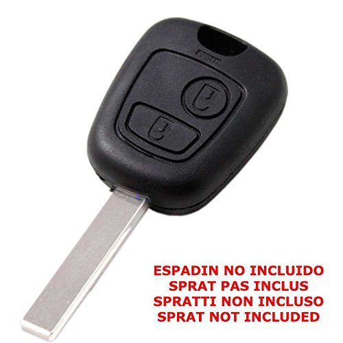 CARCASA FUNDA MANDO LLAVE PEUGEOT 307 406 SIN ESPADIN