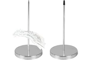 KOSHIFU 2 Pz Porta Scontrini Tavolo Porta Comande Ristorante a Spillo Spike per Ricevute Porta Punte di Carta con Base Rotonda Porta Comanda Cucina per Porta Memo Ristorante Caffè Uffici Bar