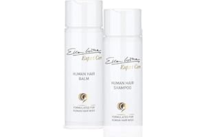 Ellen Wille PurePower - Juego de champú y bálsamo para pelucas de pelo real