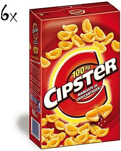 6x Saiwa Cipster Corn Crisps Potato Chips 85g Ready Salted Snacks