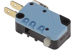 CROUZET EF83161.5 Mikroschalter für Eureka MONDIALCLUB, MONDIALCLUB-AUTOMATICO mit Druckstift 1CO Anschluss Flachstecker 4,8mm 16A