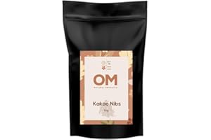 ‎OM NATURAL PRODUCTS OM® - Kakao Nibs | Ein Geschenk der Pachamama | Natürliche Essenz von Schokolade | ohne extra Zucker oder Zusätze | Vegan, Naturprodukt, 100% natürlich aus dem peruanischen Amazonasgebiet (1 KG)