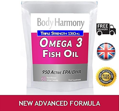 Omega 3 Max Strength Fish Oil Capsules | Extra Strong EPA &amp; DHA | Natural Brain &amp; Heart Support | 200 SoftGels
