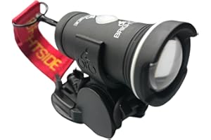 BRIGHTSIDE BIKE LIGHTS Brightside Rowing Sculling Boat Light. 1 x WHITE Sculling Light, Rowing Lights, SUP Paddleboard Lights. Bow or Stern Light, Secure, Non Drilling Mounting, Waterproof and Rechargeable 100+ Hour Lights