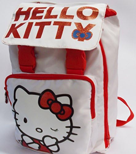 Schoolbag white/red kitty manga backpack-hello kity-new